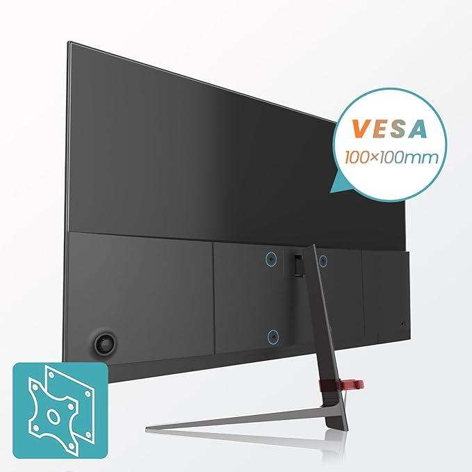 27 inch Gaming Monitor 100Hz Computer Monitor Built-in Speakers Full HD 1920 x 1080P with HDMI DP Interface Eye Care Frameless with 3-Side Virtually Borderless Design VESA(100 x 100mm)