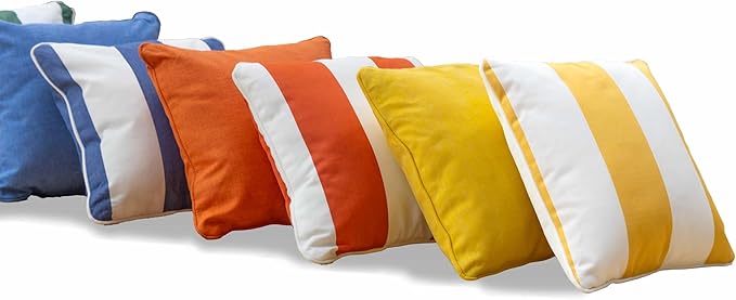 East Green 18 x 18 Waterproof Outdoor Pillow with Insert, Dark Green - Premium Olefin Outdoor Accent Pillow for Patio Furniture