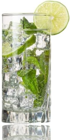 Vikko Drinking Glasses, 12 Oz Drinking Glasses Set of 12, Crystal Clear Glass Cups for Water or Juice, Highball Glass Tumbler & Water Glasses for Drinking…