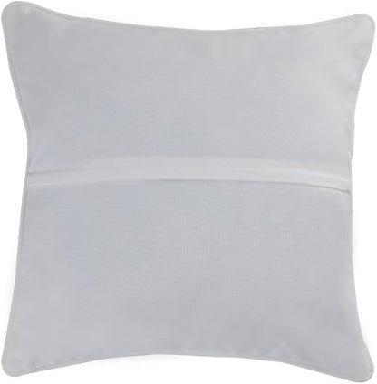 East Green 14 x 14 Waterproof Outdoor Pillow with Insert, Soft Blue Stripe - Premium Olefin Outdoor Accent Pillow for Patio Furniture
