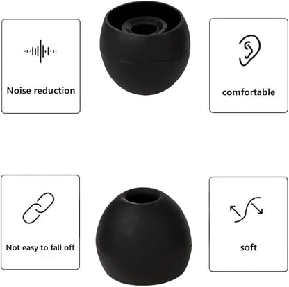 36 Pieces Medium Earbud Tips Soft and Comfortable Ear Bud Replacement Pieces