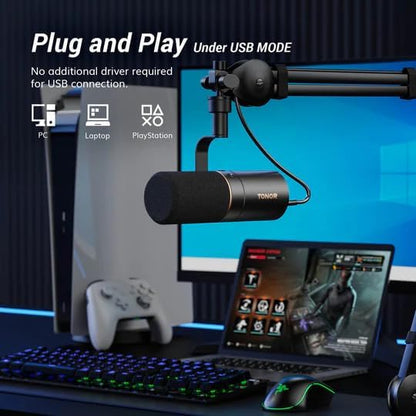 TONOR Dynamic Microphone, XLR/USB Microphone