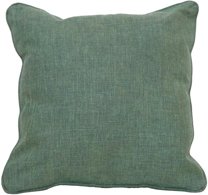 East Green 18 x 18 Waterproof Outdoor Pillow with Insert, Dark Green - Premium Olefin Outdoor Accent Pillow for Patio Furniture