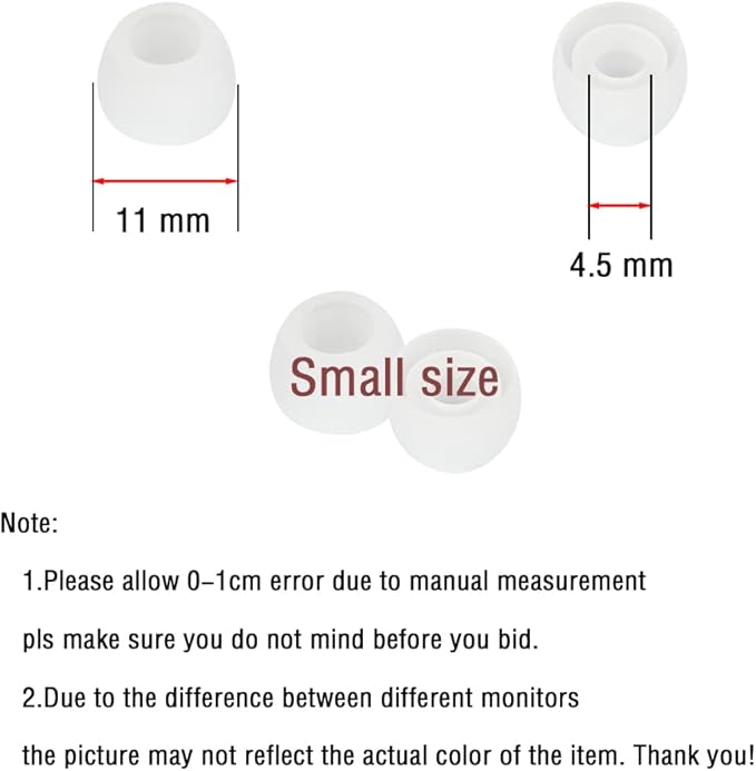 Silicone Small Replacement Earbud Tips Eartips