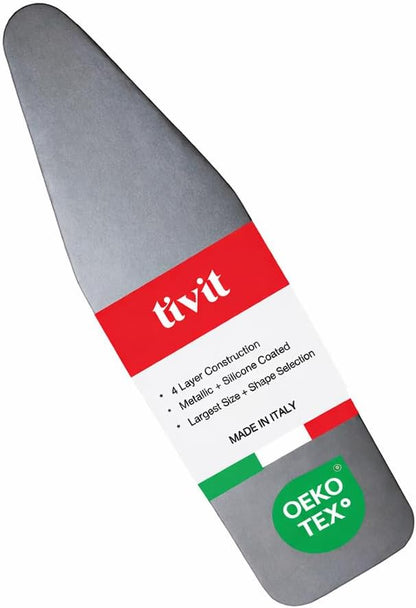 TIVIT Ironing Board Cover 16 x 55” – Made in Italy, Alumitek PRO Heat-Reflective