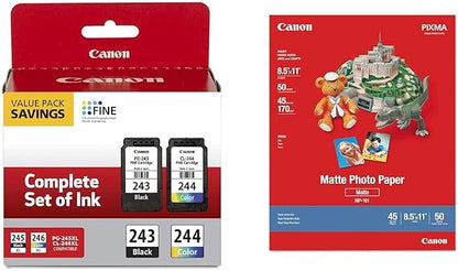Canon Ink and Photo Paper Bundle
