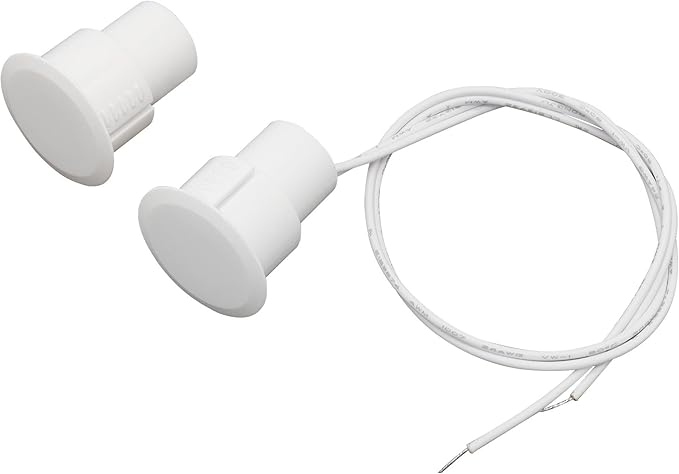 Recessed Wired Security Window Door Contact Sensor, Normally Open NO, Door