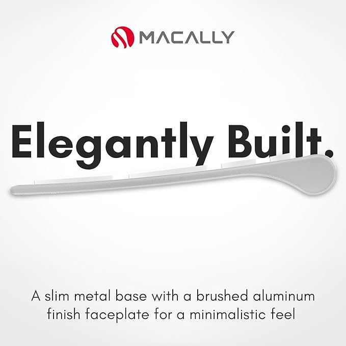 Macally Wired Keyboard for Mac | Compatible Apple Keyboard (78 Keys, Plug and Play USB) Compatible with MacBook Pro/Air, iMac, Mac mini/Pro, Laptop, Computer Desktop