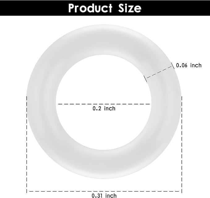 200Pcs Clear O-Ring Switch Dampeners Keycap