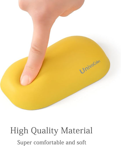 UnivoColors Design-Wave Wrist Rest, Artificial Sheepskin+Memory