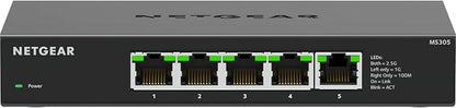 NETGEAR 5-Port Multi-Gigabit Ethernet Unmanaged Essentials Network Switch -