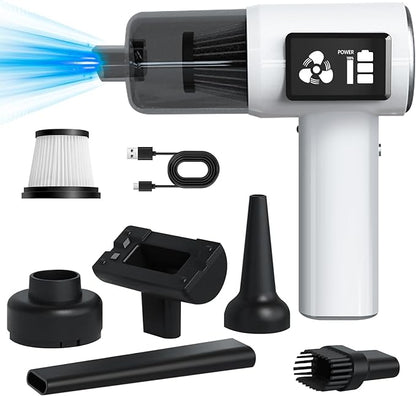 Mini Cordless Handheld Vacuum Cleaner, 21000Pa Strong Suction, 2-Speed USB-C