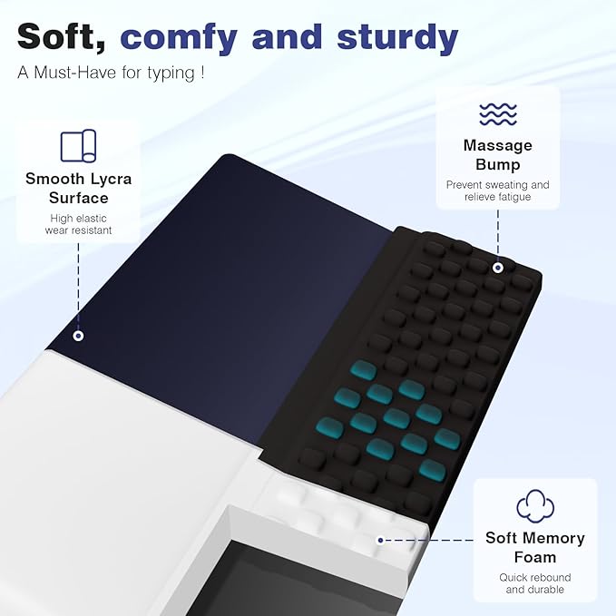 Ospelelf Ergonomic Keyboard Wrist Rest Stand Riser Holder Pad