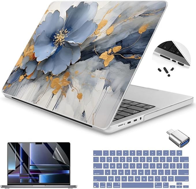 Teryeefi for MacBook Pro 14 inch Case M4 M3 M2 M1 2021-2023 Release Fits Model