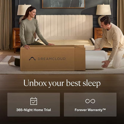 Premier 13" Queen Mattress - Luxury Hybrid Gel Memory Foam - 365 Night Trial - Fiberglass Free - Forever Warranty - Mattress in a Box - CertiPUR-US Certified