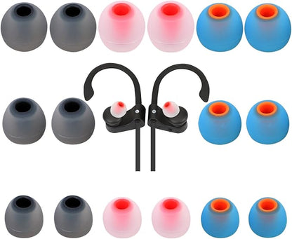 Earbud Tips Ear Bud Tips Soft Anti Slip Washable and Reusable Silicone