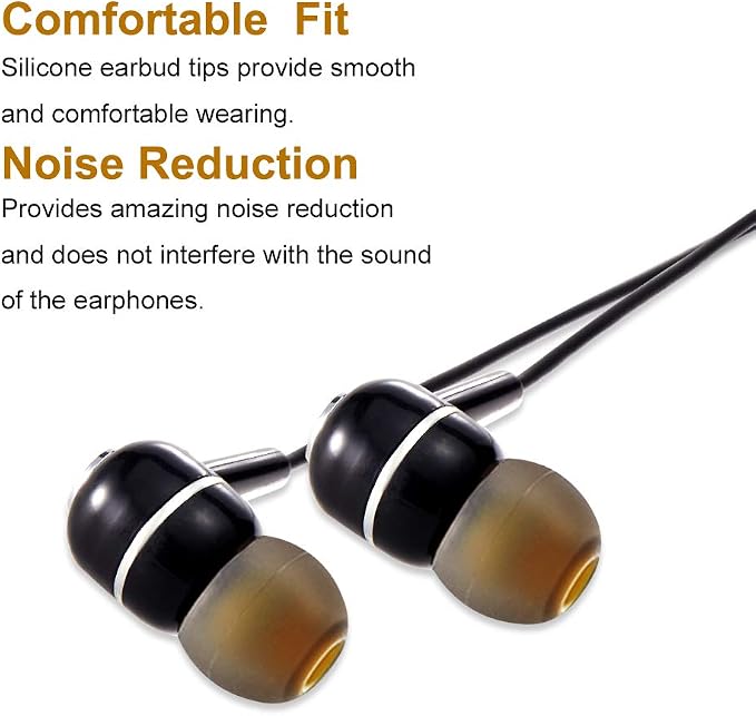 Earbud Tips Soft Silicone Earbuds Replacement Tips Fit