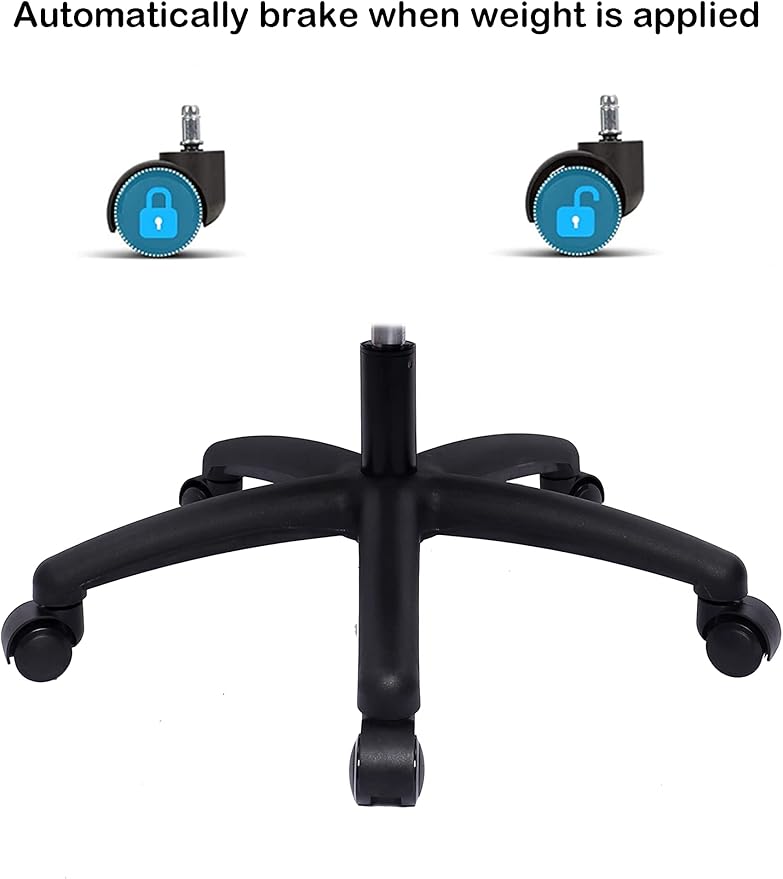Chair Master FSS Series Square seat (19"-27") seat Height Chair. Vinyl-for Office, Garage, Desk, Shop, Computer, Doctor, Medical, Easy to Clean! NO Footring (Aqua, Medium, Self Braking Casters)
