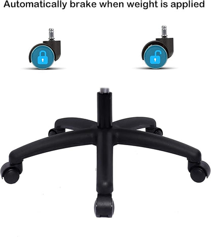 Chair Master FSS Series Square seat (19"-27") seat Height Chair. Vinyl-for Office, Garage, Desk, Shop, Computer, Doctor, Medical, Easy to Clean! NO Footring (Aqua, Medium, Self Braking Casters)