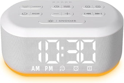 Brown Noise Machine Small Digital Alarm Clock Sound Machine