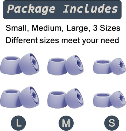 6 Pairs Replacement Eartips for Samsung Galaxy Buds Pro Headphones, Silicone