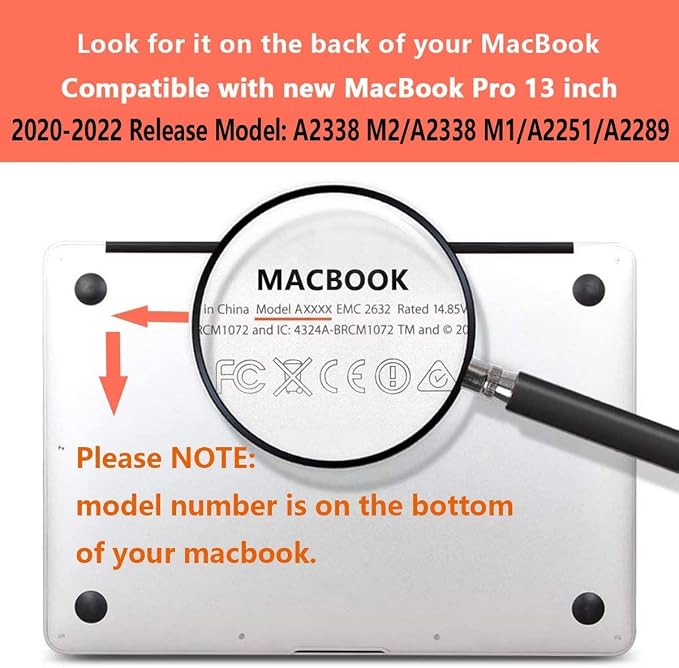 CISSOOK Wave Case for MacBook Pro 13 inch Case 2025-2020 Release, Ocean Hard