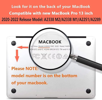 CISSOOK Wave Case for MacBook Pro 13 inch Case 2025-2020 Release, Ocean Hard
