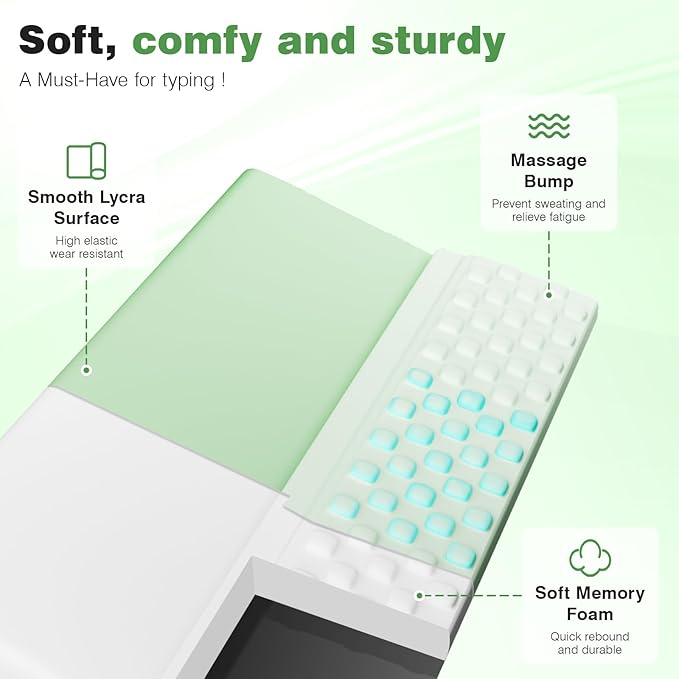 Ospelelf Keyboard Wrist Rest Comfortable Ergonomic Keyboard Stand Riser Holder
