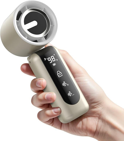 Portable Handheld Mini Fan, Speed Adjustable Turbo Personal Fan, 4000mAh