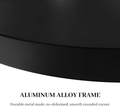 HOMECOOKIN 46" H x 26" W Irregular Wall Mirror, Asymmetrical Decorative Mirror with Black Aluminum Frame, Wavy Abstract Black Mirror, for Living Room, Bedroom, Bathroom, Entryway, Cloakroom