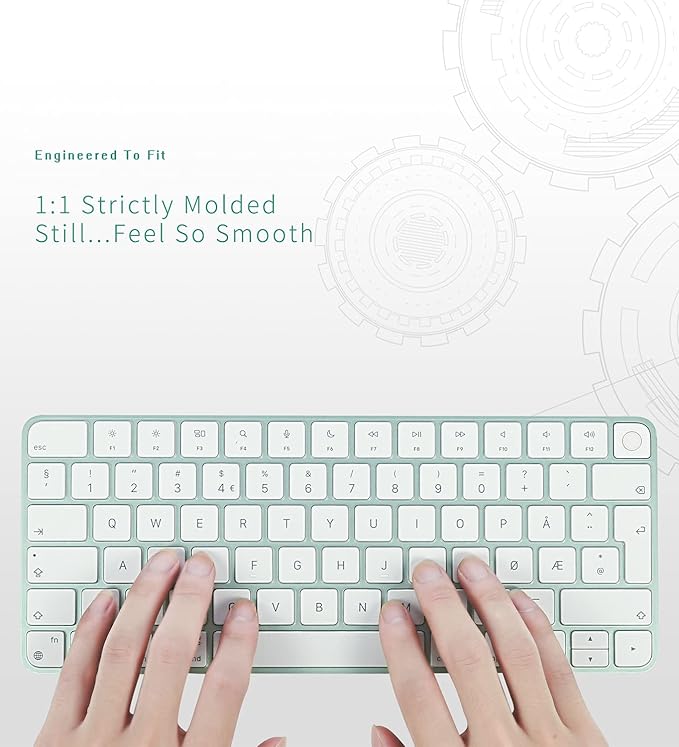 Keyboard Cover for New M4 iMac Magic Keyboard Model A3118/A2449, Touch ID