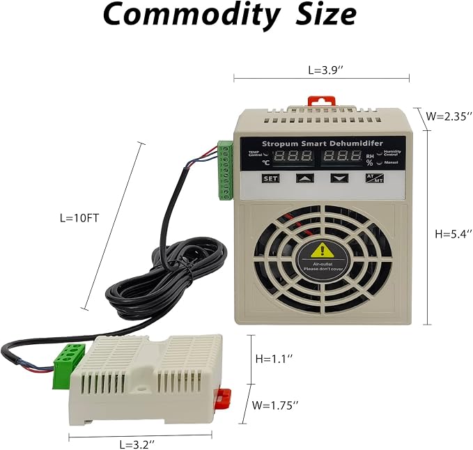 Automatic Small Dehumidifier for Grow Tent, Electric Box, Storage Cabinet