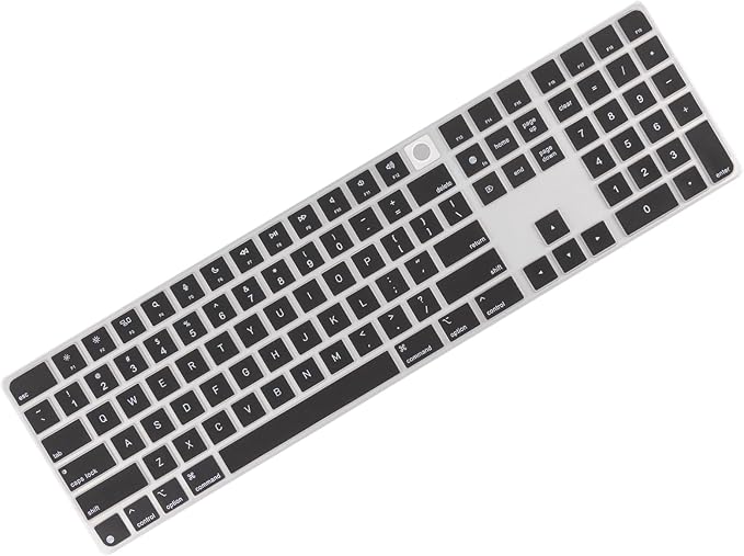Allinside Black Keyboard Cover for 2024 Mac Magic Keyboard