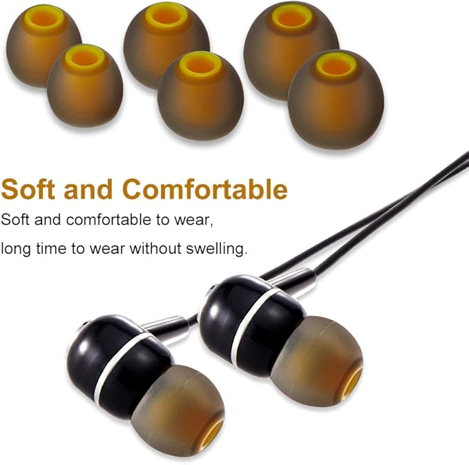 Earbud Tips Soft Silicone Earbuds Replacement Tips Fit