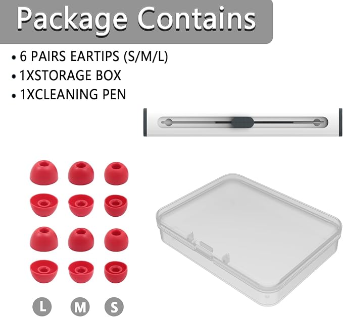Replacement Silicone Ear Tips for Beats Fit Pro/Studio Buds/Studio Buds+