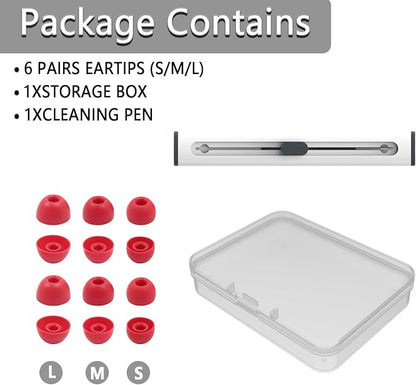 Replacement Silicone Ear Tips for Beats Fit Pro/Studio Buds/Studio Buds+