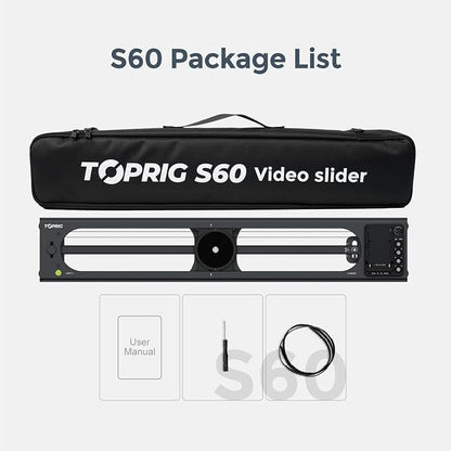 Accsoon Toprig S60 Motorized Camera Slider App Wireless Control Carbon Fiber