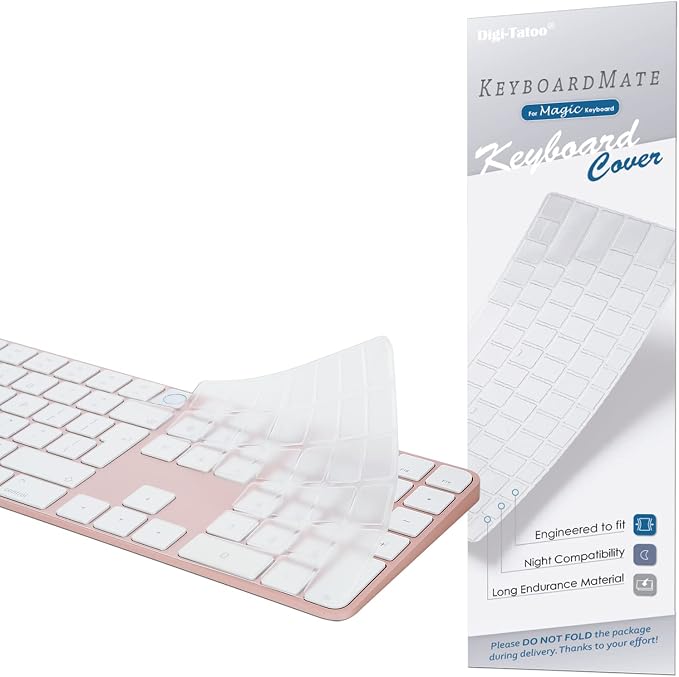 Keyboard Cover for iMac Magic Keyboard Ultra Thin Clear Protector Skin