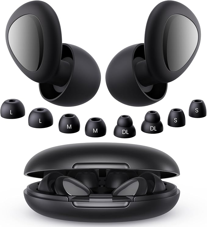 Ear Plugs for Sleeping Noise Cancelling, 45dB Reusable Silicone Ear Plugs for