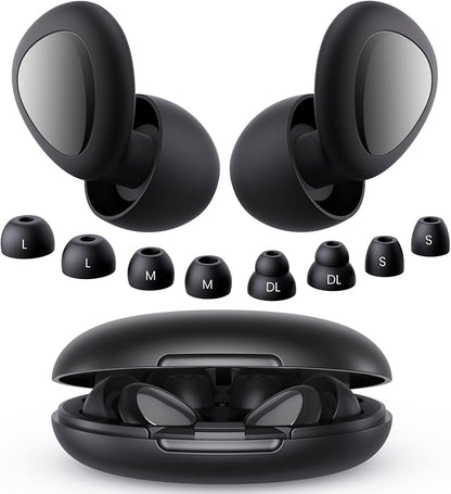Ear Plugs for Sleeping Noise Cancelling, 45dB Reusable Silicone Ear Plugs for