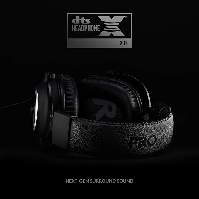 Logitech G Pro X Wired Gaming Headset: Blue VO!CE Detachable Boom Mic, DTS 7.1