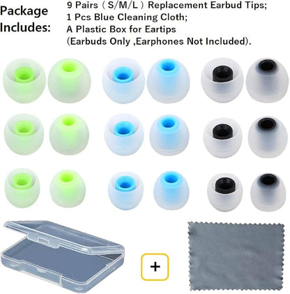 Earbuds Replacement Tips Silicone Earbud Tips Ear Gels Fit