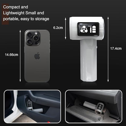 Mini Cordless Handheld Vacuum Cleaner, 21000Pa Strong Suction, 2-Speed USB-C