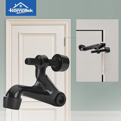 HOMOTEK 4 Pack Hinge Pin Door Stoppers, Hing Door Stops, Adjustable Deluxe