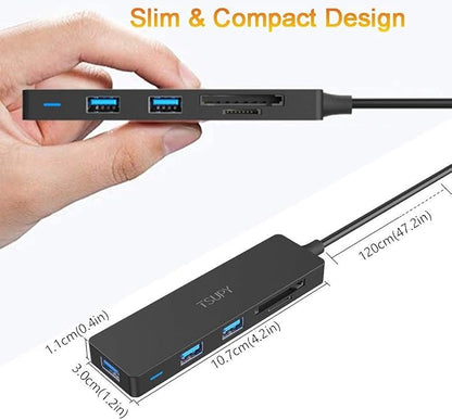 USB Hub 3.0 Splitter, TSUPY USB 3.0 Hub Multi USB Adapter Port Expander