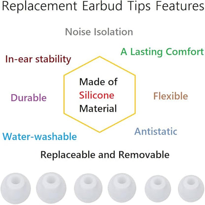 Earbud Replacement Tips Silicone Earbud Tips Earbuds Cushions
