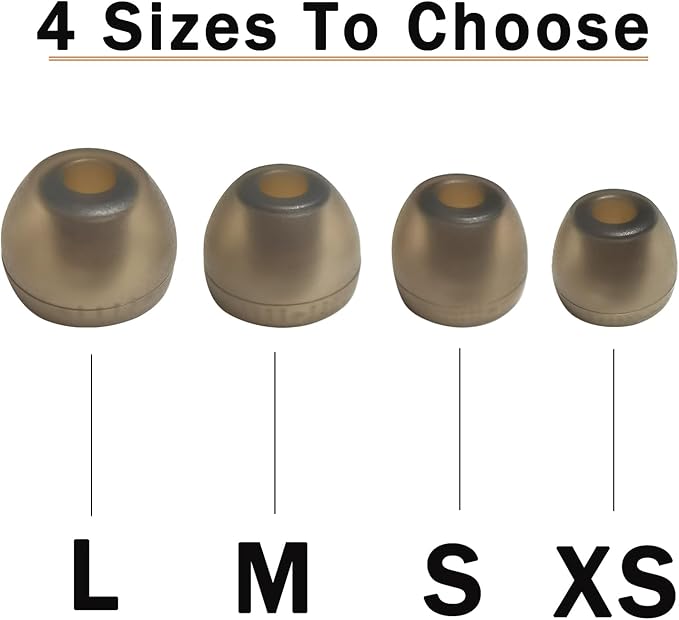 Silicone Replacement Ear Tips for Sony 1000XM5/1000XM4/LinkBuds