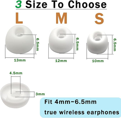 Earbuds Tips Replacement Universal Oval Earbuds Tips