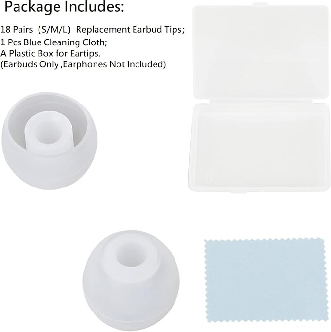 Earbud Replacement Tips Silicone Earbud Tips Earbuds Cushions