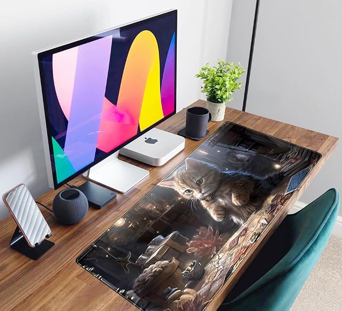 Lotus Cat XL Extended Large Gaming Mouse Pad
